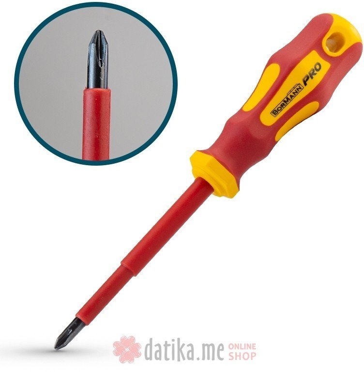 Bormann BHT7088 Odvijac krstasti (srafciger) magnetni VDE CR-V PH1x80mm в Черногории