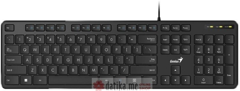 GENIUS SlimStar M200 USB tastatura (Black) в Черногории