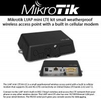 MikroTik LtAP mini LTE kit Small weatherproof wireless access point + 2 Modem (Mini SIM) (RB912R-2nD-LTm&R11e-LTE)