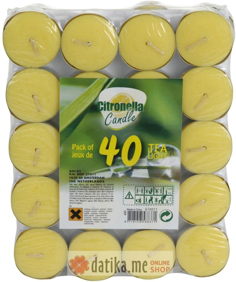 Progarden Svijeće 12gr citronella protiv komaraca u setu 40kom
