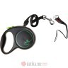 Flexi Povodac Black Design Small Cord 5M Green 