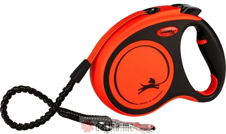 Flexi Povodac Xtreme Medium Tape 5M Black Orange