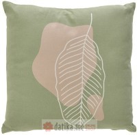 INART JASTUK COTTON PRINTED CUSHION GREEN/SALMON 40X40cm