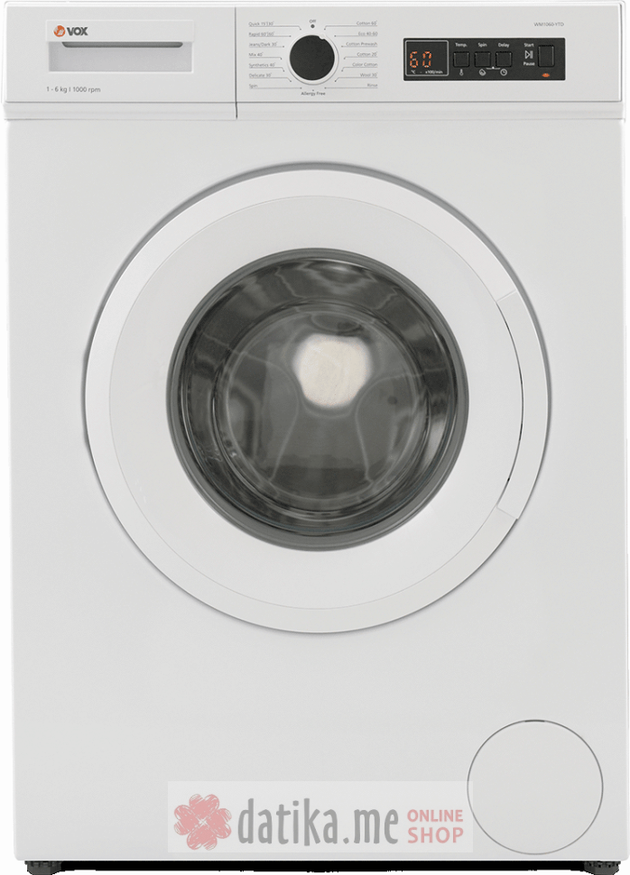 Washing machine Vox WM1060-YTD 6kg/1000rpm