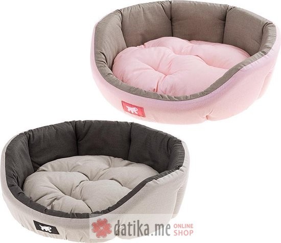 Ferplast DIAMANTE 45 CUSH.PINK-DOVE GREY-lezaljka za pse i mace 