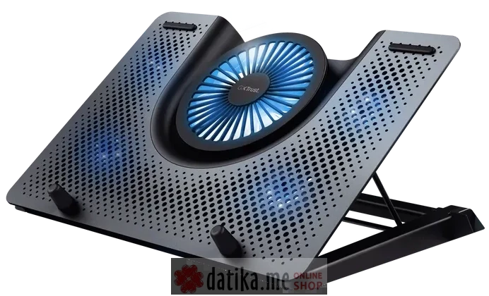TRUST GXT1125 Quno Laptop Cooling stand,5 fans,Black,Max laptop size 17"