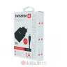 Swissten Travel charger smart IC with 1x USB 1A, data cable USB/Lightning 1.2 M, black