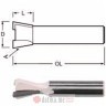 Makita  D-48072 Konturno glodalo u obliku lastinog repa 12,7x13x45mm