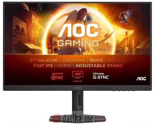 AOC Q27G4XF 27" IPS QHD 2560x1440 180Hz Gaming Monitor в Черногории