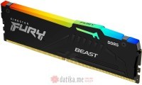 KINGSTON DIMM DDR5 16GB 6400MT/s KF564C32BBA-16 FURY Beast Black RGB XMP 