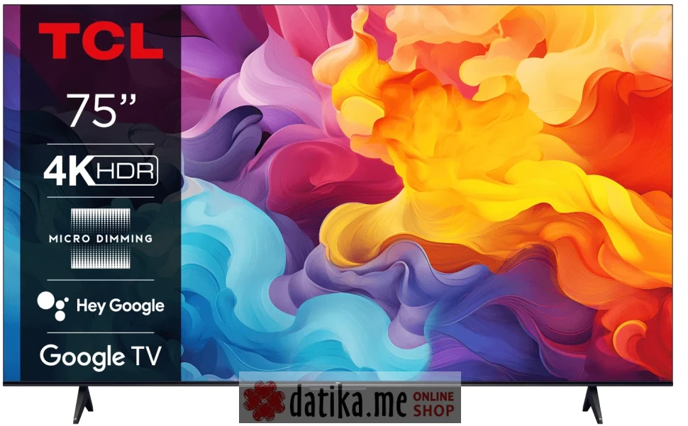 TCL 50V6B LED 50" 4K Ultra HD, Google TV smart, 4K HDR