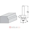 Makita D-48359 Okrugla glodalica sa ležajem 19x9.5x53.4mm