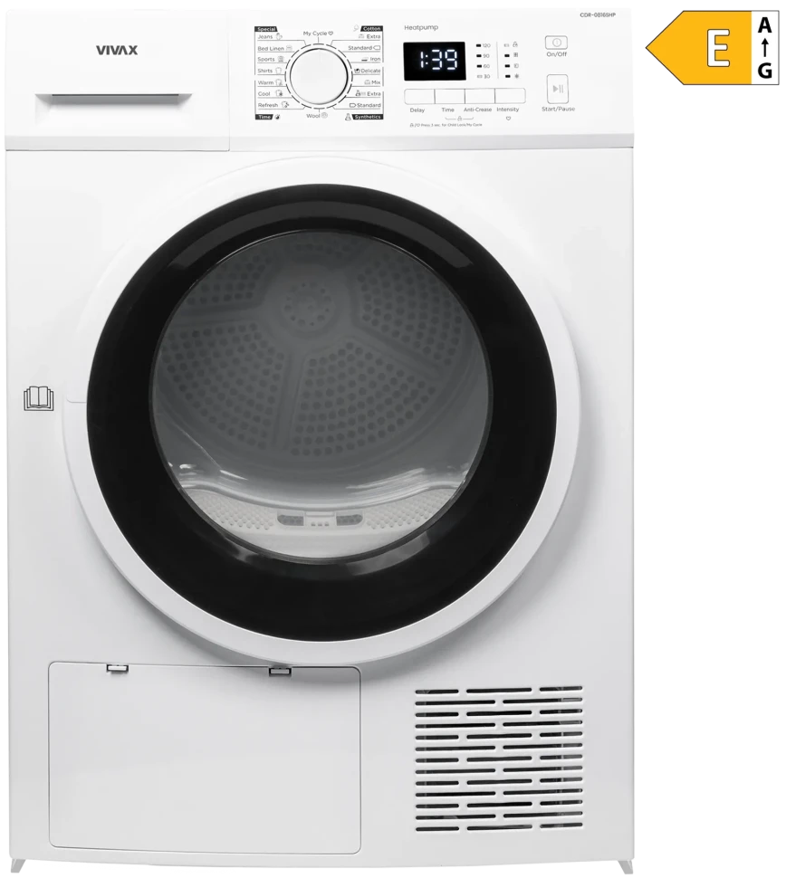 VIVAX CDR-0816SHP masina za sušenje veša, 8kg