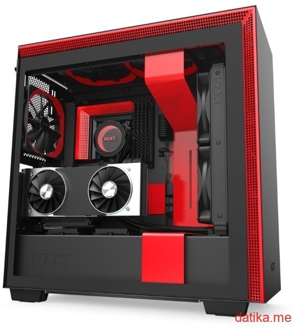 NZXT H710i SMART корпус черно-красный (CA-H710I-BR) в Черногории