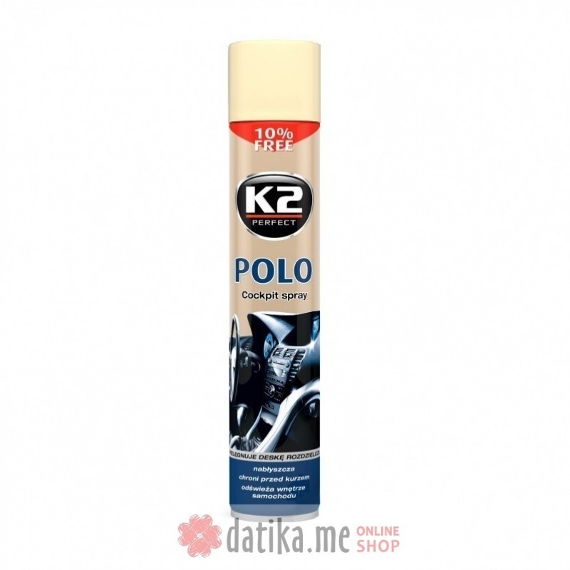 K2 Sprej za čišćenje upravljačke table POLO Cockpit 750ml vanila