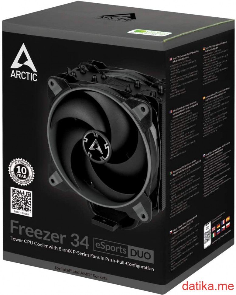 ARCTIC Freezer 34 Esports Duo - Tower CPU Cooler, ACFRE00075A in Podgorica Montenegro