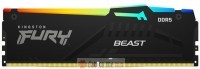 KINGSTON DIMM DDR5 32GB 6400MT/s KF564C32BBEA-16 FURY Beast Black RGB EXPO 
