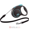 Flexi Povodac Black Design Medium Cord 5M Blue