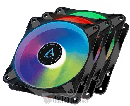 Arctic Cooling Cooler P12 PWM PST A-RGB 3pcs 120mm