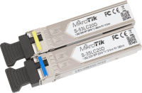 MikroTik Two SFP (1.25G) module kit, 20Km, single mode (S-3553LC20D)