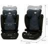 KINDERKRAFT AUTOSJEDIŠTE I-SPARK I SIZE BLACK