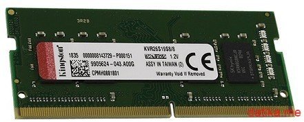 Kingston SODIMM DDR4 8GB 2666MHz, KVR26S19S8/8
