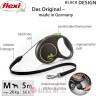 Flexi Povodac Black Design Medium Cord 5M Green 