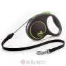 Flexi Povodac Black Design Medium Cord 5M Green 