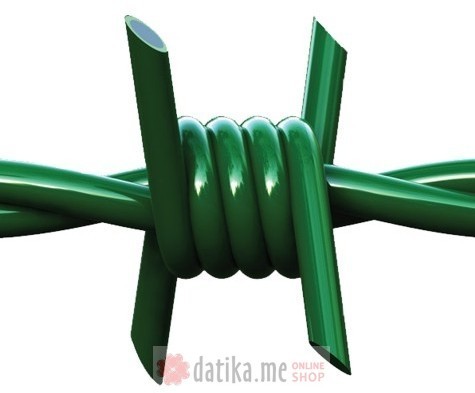 PAPILLON Žica bodljikava Fi 2,1mm50m, zelena, plastika