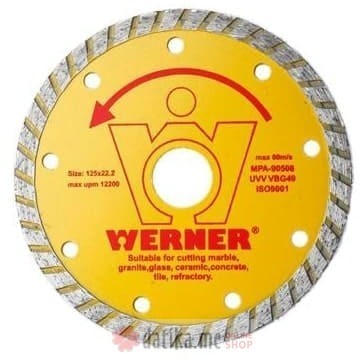 WERNER Dijamantna rezna ploča univerzalna turbo 180mm