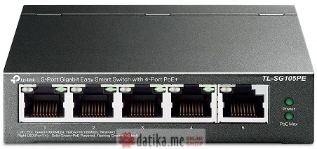 TP-Link PoE+ EasySmart upravljiv svič 5-port Gigabit 10/100/1000Mb/s