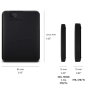 WD 1TB USB 3.0 2,5" Elements Portable, Black