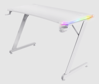 TRUST GXT709W Luminus RGB Gaming Desk White