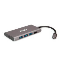Roline USB Type C Docking Station, 4K HDMI, 3x USB 3.2 Gen 1 ports, 1x SD/MicroSD card reader, 1x USB Type C PD