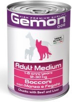 Monge Gemon Medium Adult Dog Konzerva Sa Govedinom I Jetrom 415gr