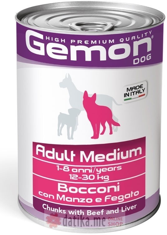 Monge Gemon Medium Adult Dog Konzerva Sa Govedinom I Jetrom 415gr в Черногории