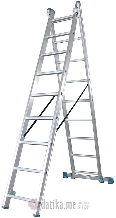 Bormann BHL5130 Merdevine aluminijumske dvodjelne 2x9 step. 448cm 