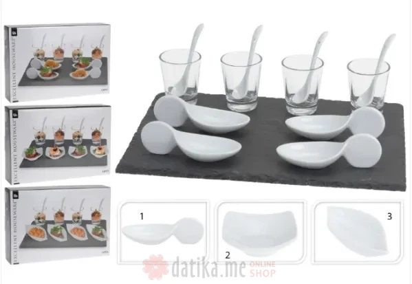 Kaiserhoff Komplet posuda sa priborom za jelo porcelanskih