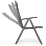MultiGarden Set od 4 sklopive baštenske stolice sa podesivim naslonom, Grey 