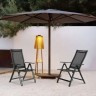 MultiGarden Set od 4 sklopive baštenske stolice sa podesivim naslonom, Grey 