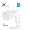 Swissten Travel charger 1x USB-C 35W PD white, data cable USB-C/Lightning 1.2, white