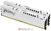 Kingston 64GB DDR5 FURY BEAST WHITE Edition Heatsink ( 2 x 32 GB Kit), KF560C30BWEK2-64  