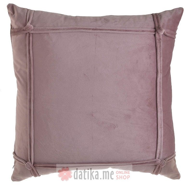INART JASTUK VELVET SQR CUSHION IN PINK COLOR 45X45cm