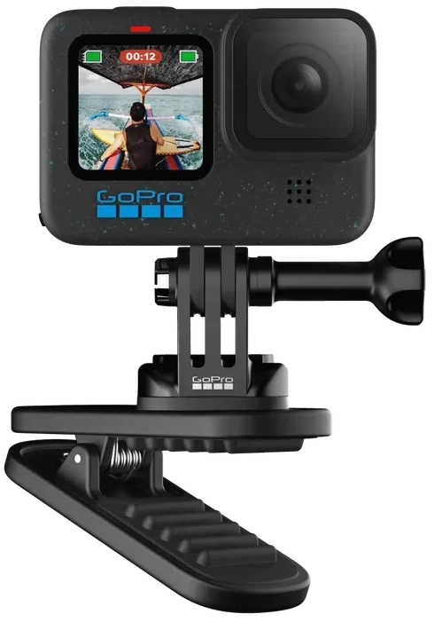 GoPro Magnetic Swivel Clip - Camera Clip + 360 Rotation + Magnetic Base