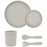 Kikka Boo set za hranjenje 5pcs, Platinum Silicone Sand в Черногории