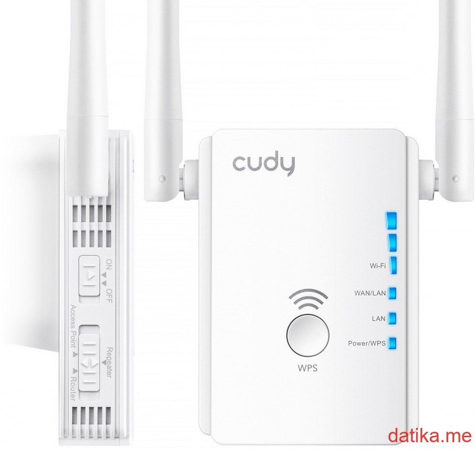 Cudy RE750 AC750Mb/s 3-u-1 WiFi ekstender dometa/ruter/access point 