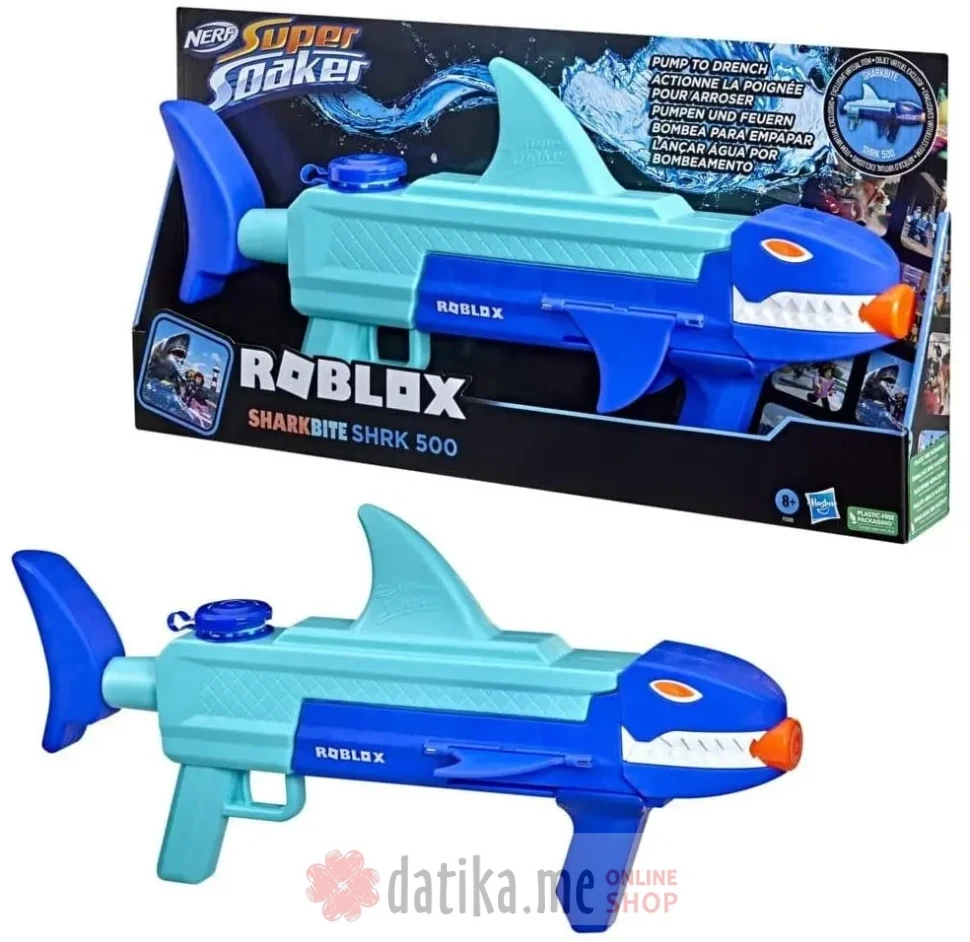Hasbro Igracka Nerf super soaker roblox sharkbite blaster pistolj na vodu в Черногории