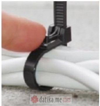 MAURER Vezice plastične crne 7.6x300mm 100/1 в Черногории
