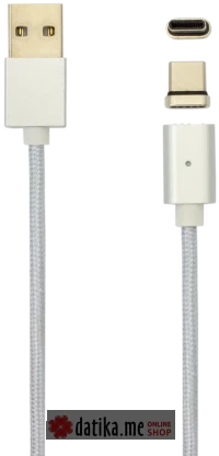 SBOX CABLE MAGNETIC USB A Male -> TYPE-C Male 1 m 