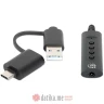 Manhattan 2-in-1 USB-C & USB-A to 3.5 mm Stereo Audio Aux Adapter Cable